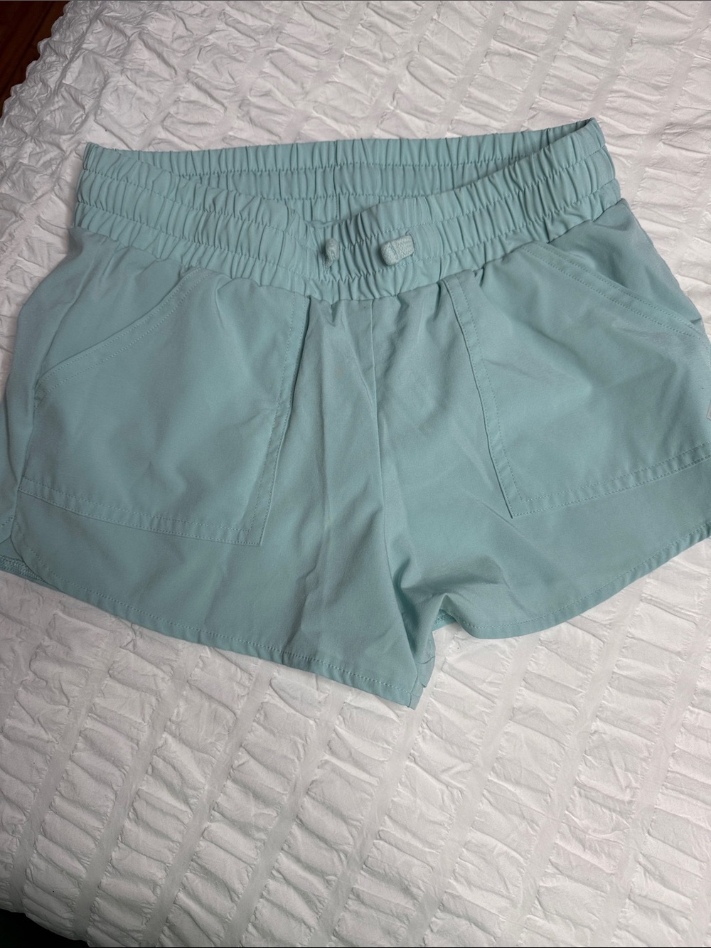 abercrombie kids Mint Elastic-Waist Athletic Shorts